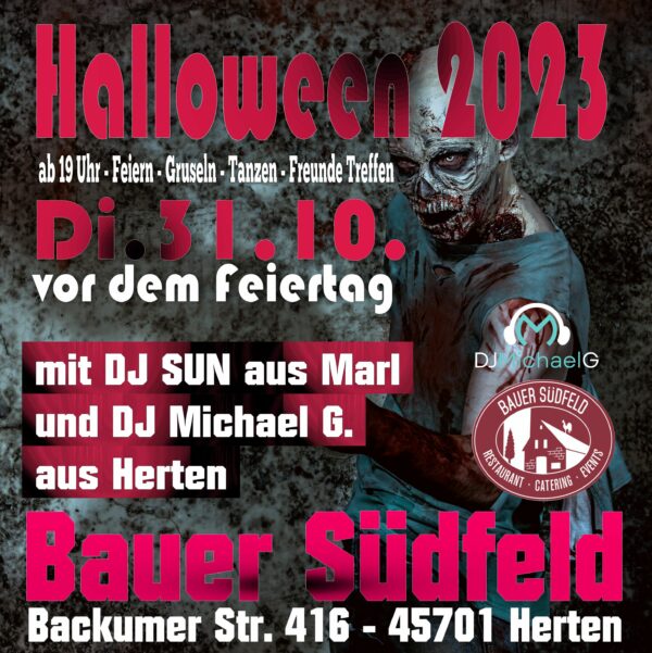 Halloween Party 2023 bei Bauer Südfeld in Herten